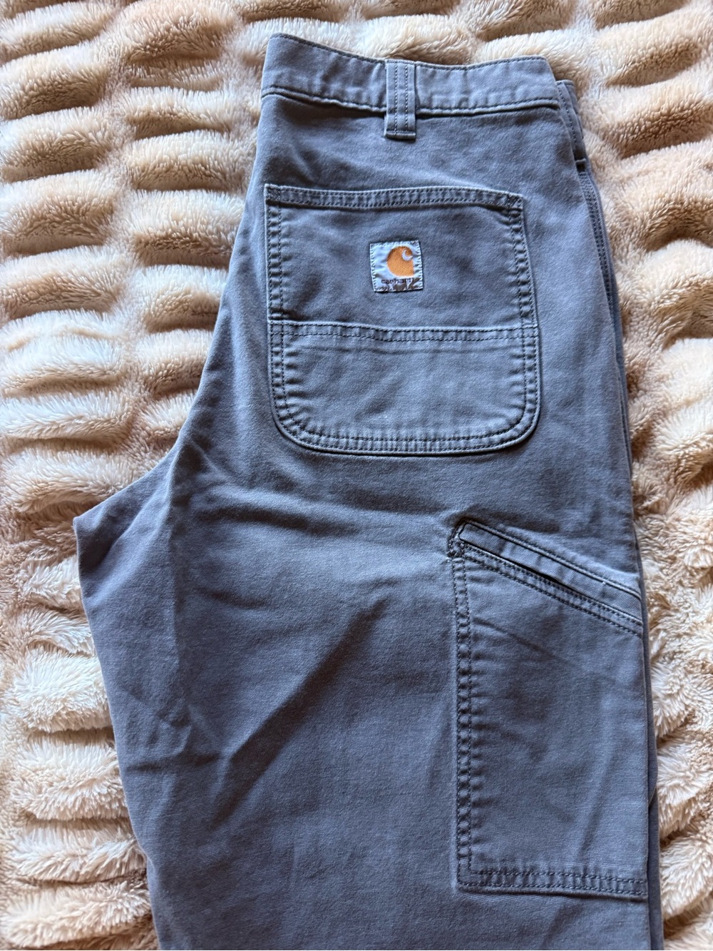 Carhartt Gray Relaxed Fit Work Pants